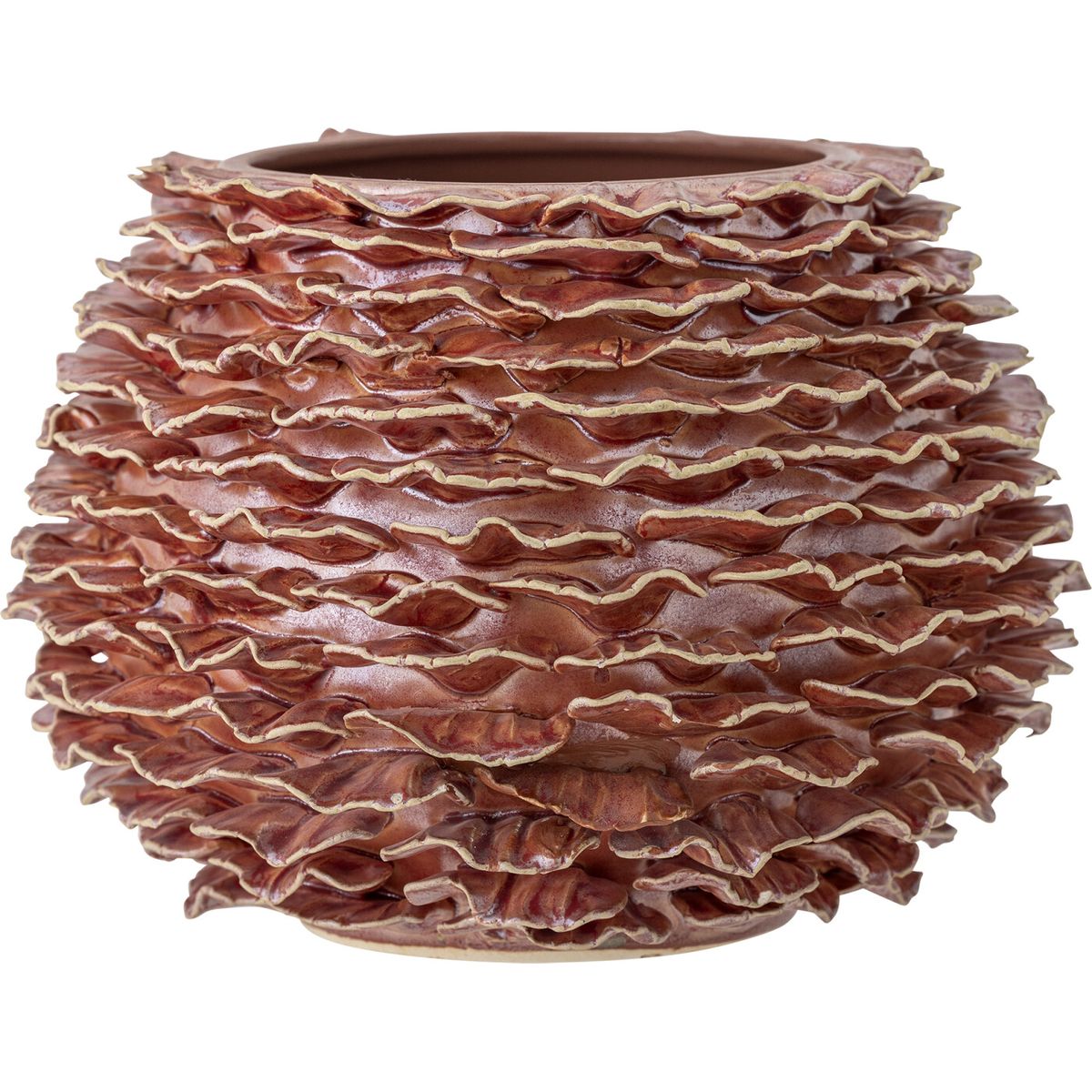 Bloomingville - Morwen Vase - Brun - Stentøj Keramik - H 16 Cm