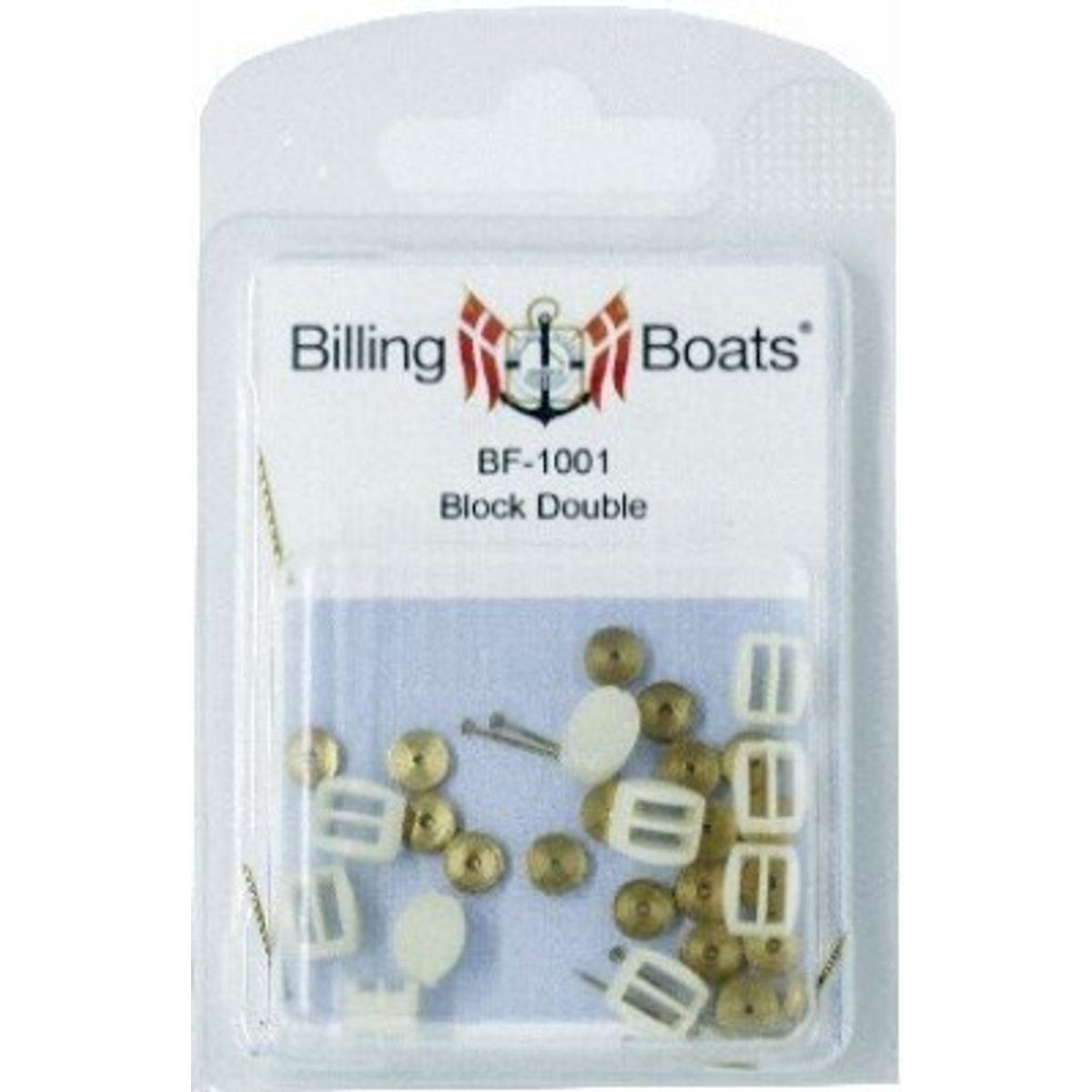 Billing Boats Fittings - Blokke - Dobbelt - 10 Mm - 10 Stk