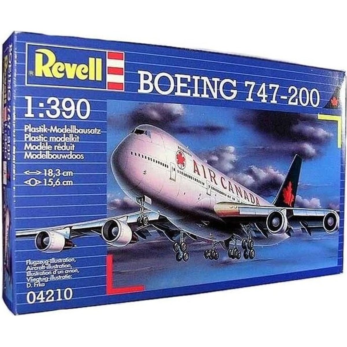 Revell - Boeing 747-200 Fly Byggesæt - 1:390 - 04210