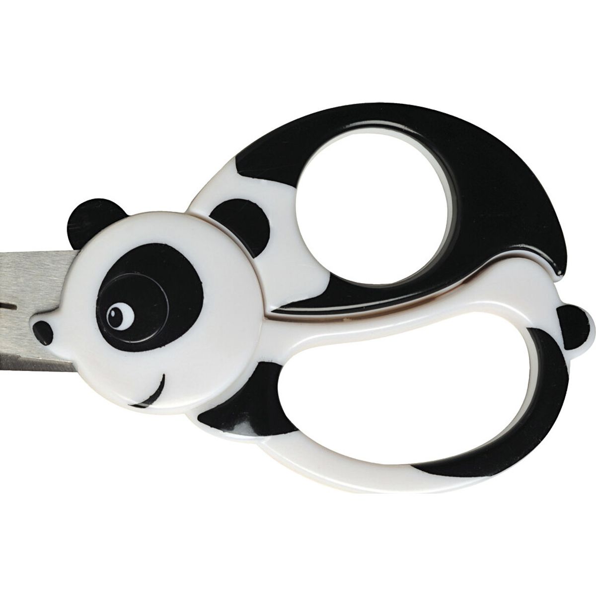 Fiskars - Børnesaks Med Dyremotiv - Panda - L 13 Cm