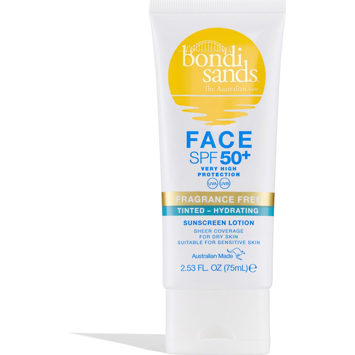 Bondi Sands - Spf 50 + Fragrance Free Tinted Face Lotion (hydrating) 75 Ml