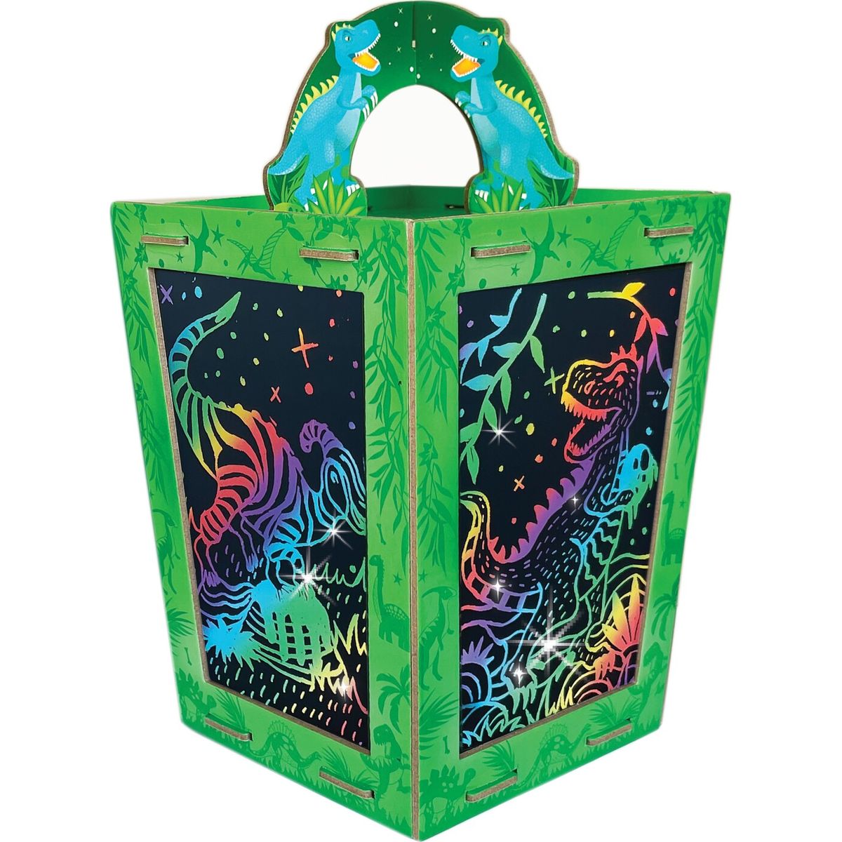 Box Candiy - Scratch Art Lantern - Totally Twilight Dinosaur - (bc-1936)