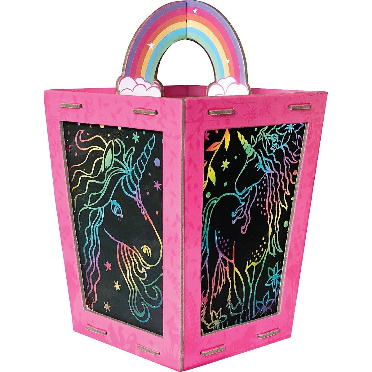 Box Candiy - Scratch Art Lantern - Totally Twilight Unicorns - (bc-1923)