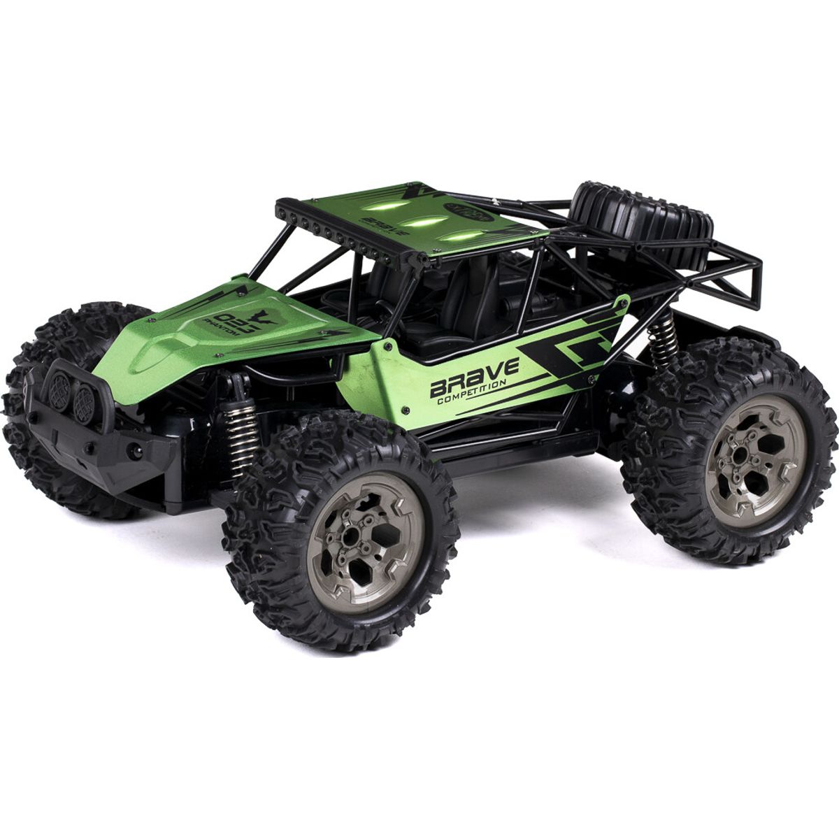 Fjernstyret Offroad Bil - Brave - 1:12 - 2,4 Ghz - Grøn