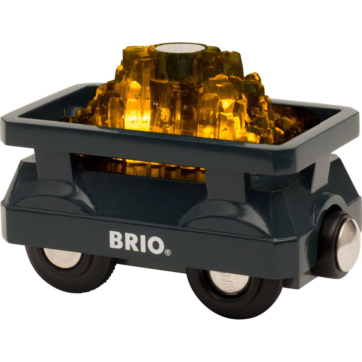 Brio - Guld Togvogn Med Lys - 33896