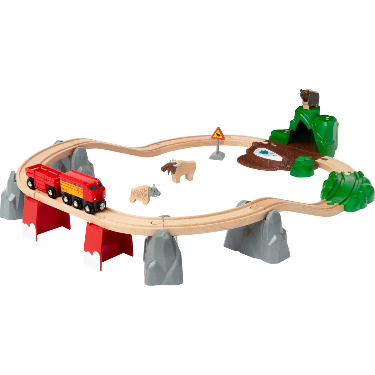 Brio Togbane Sæt - Nordlige Dyr - 33988