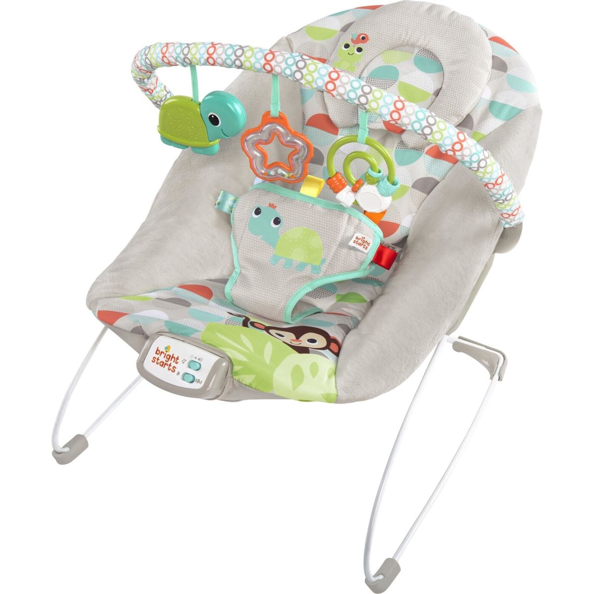 Bright Starts - Vippe Skråstol, Happy Safari Bouncer - (bs-11508)