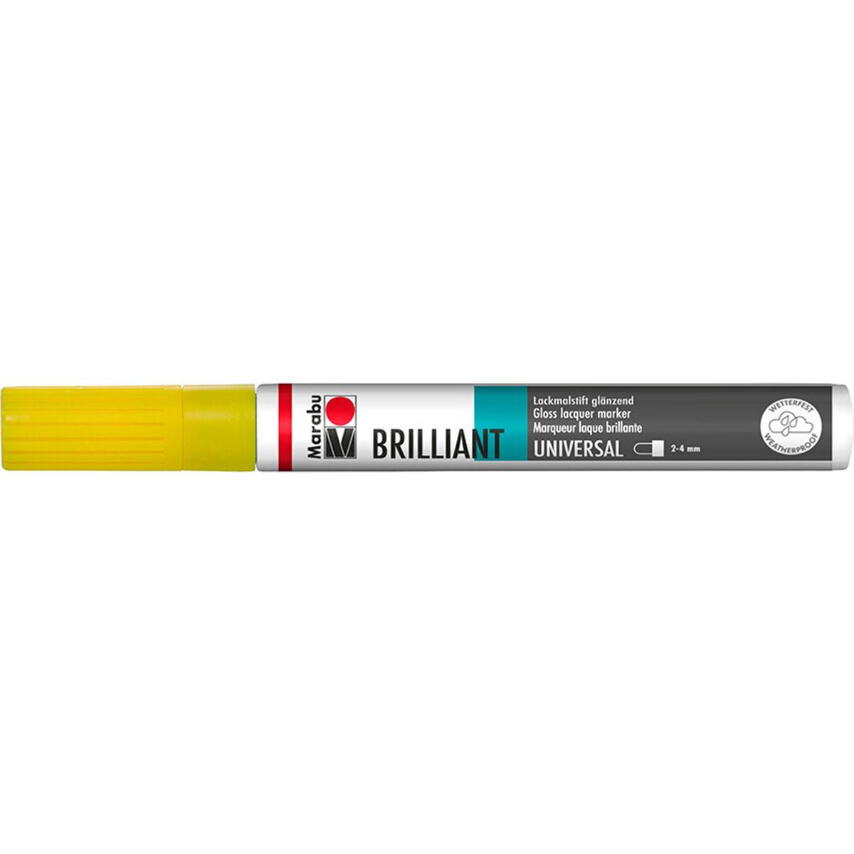 Marabu - Brilliant Painter Pen - 019 Gul - 2-4 Mm