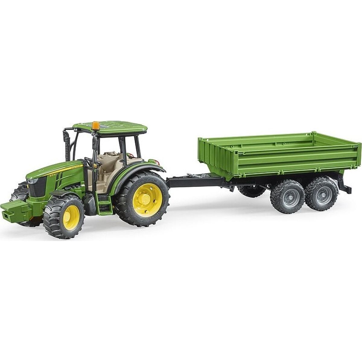 Bruder - John Deere 5115m Legetøjstraktor Med Trailer - Str. 1:16 - 02108