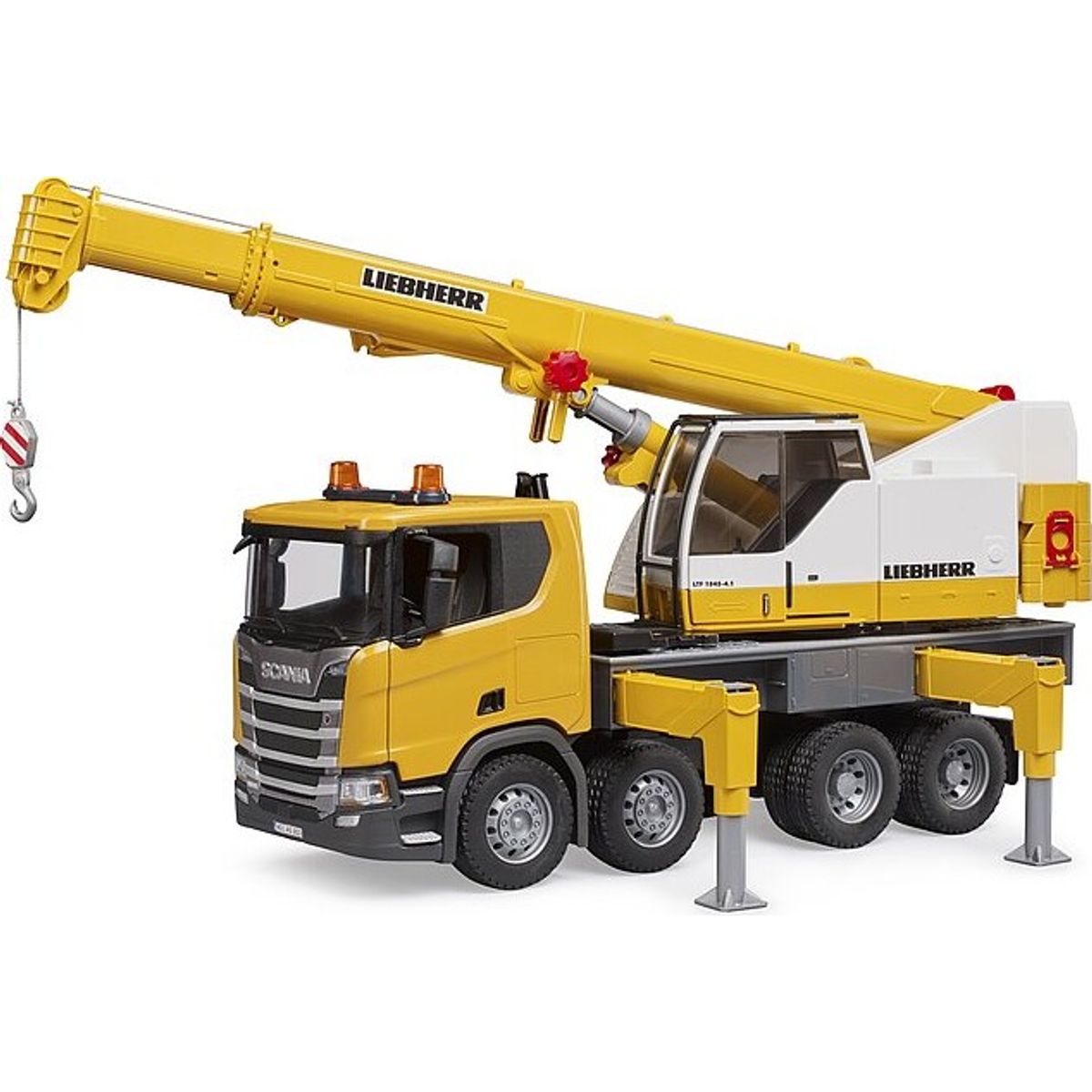 Bruder - Kranbil Scania Super 560r Liebherr Med Lys Og Lyd