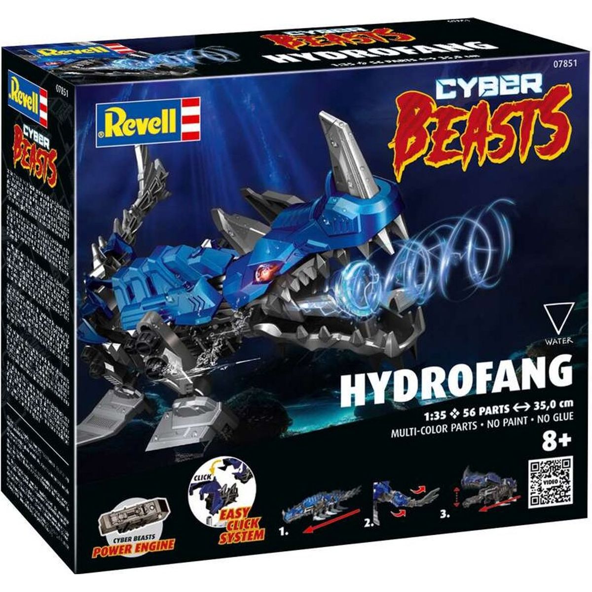 Revell - Cyberbeasts Hydrofang - 1:35 - 07851