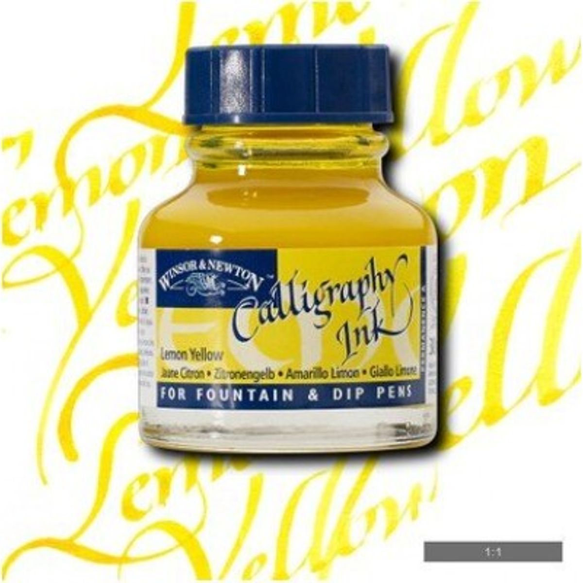 Winsor & Newton - Calligraphy Ink - Blæk - Lemon Yellow 30 Ml