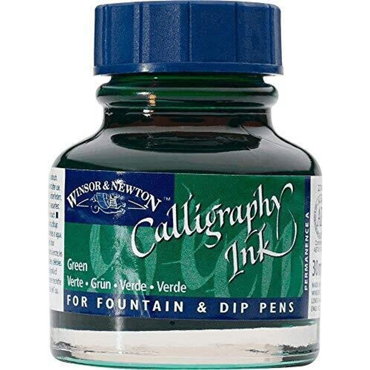 Winsor & Newton - Calligraphy Ink - Blæk - Grøn 30 Ml