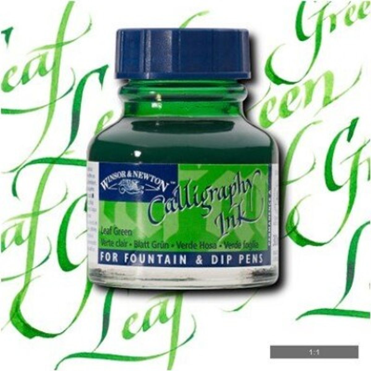 Winsor & Newton - Calligraphy Ink - Blæk - Leaf Green 30 Ml