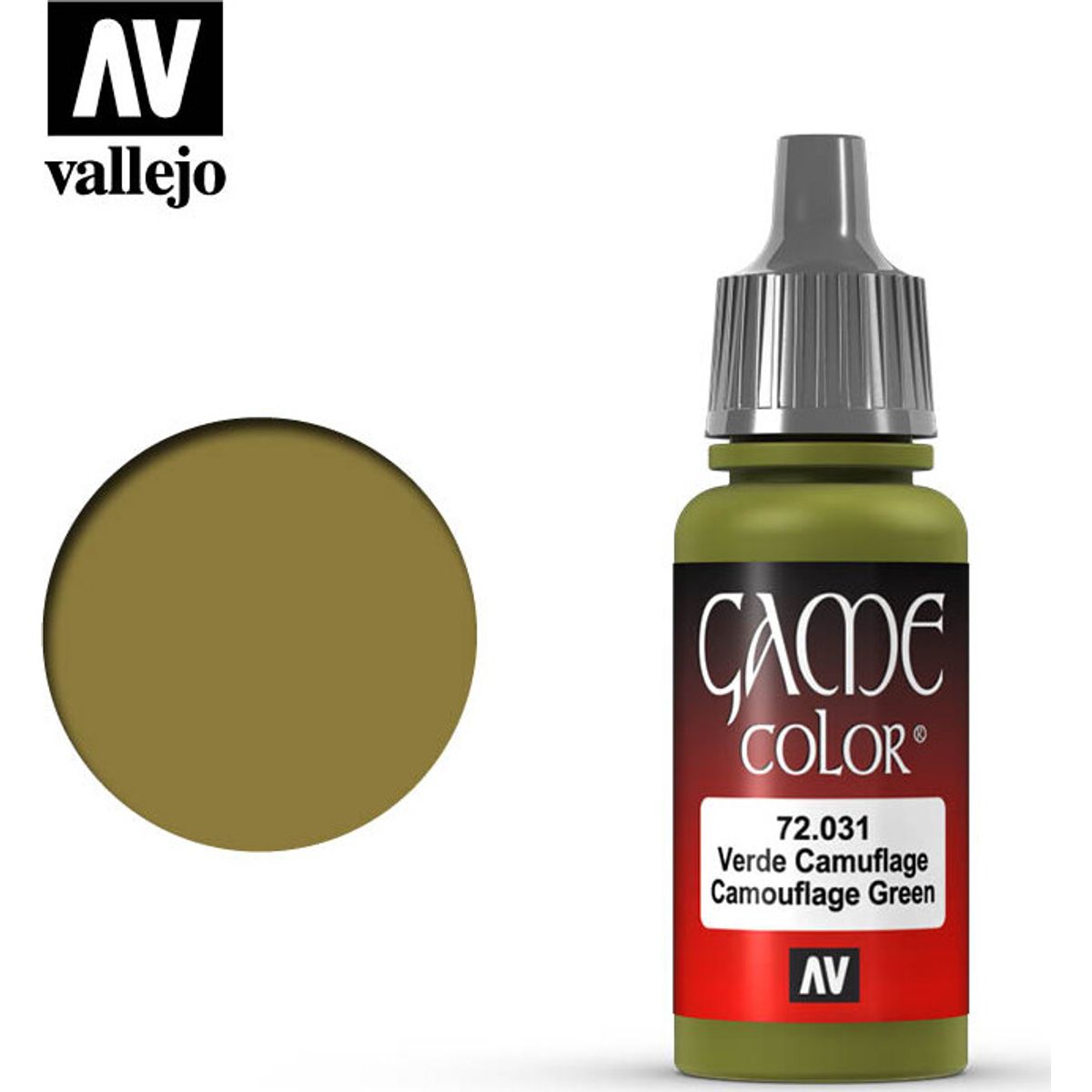 Vallejo - Game Color - Camouflage Green Mat - 18 Ml - 72031