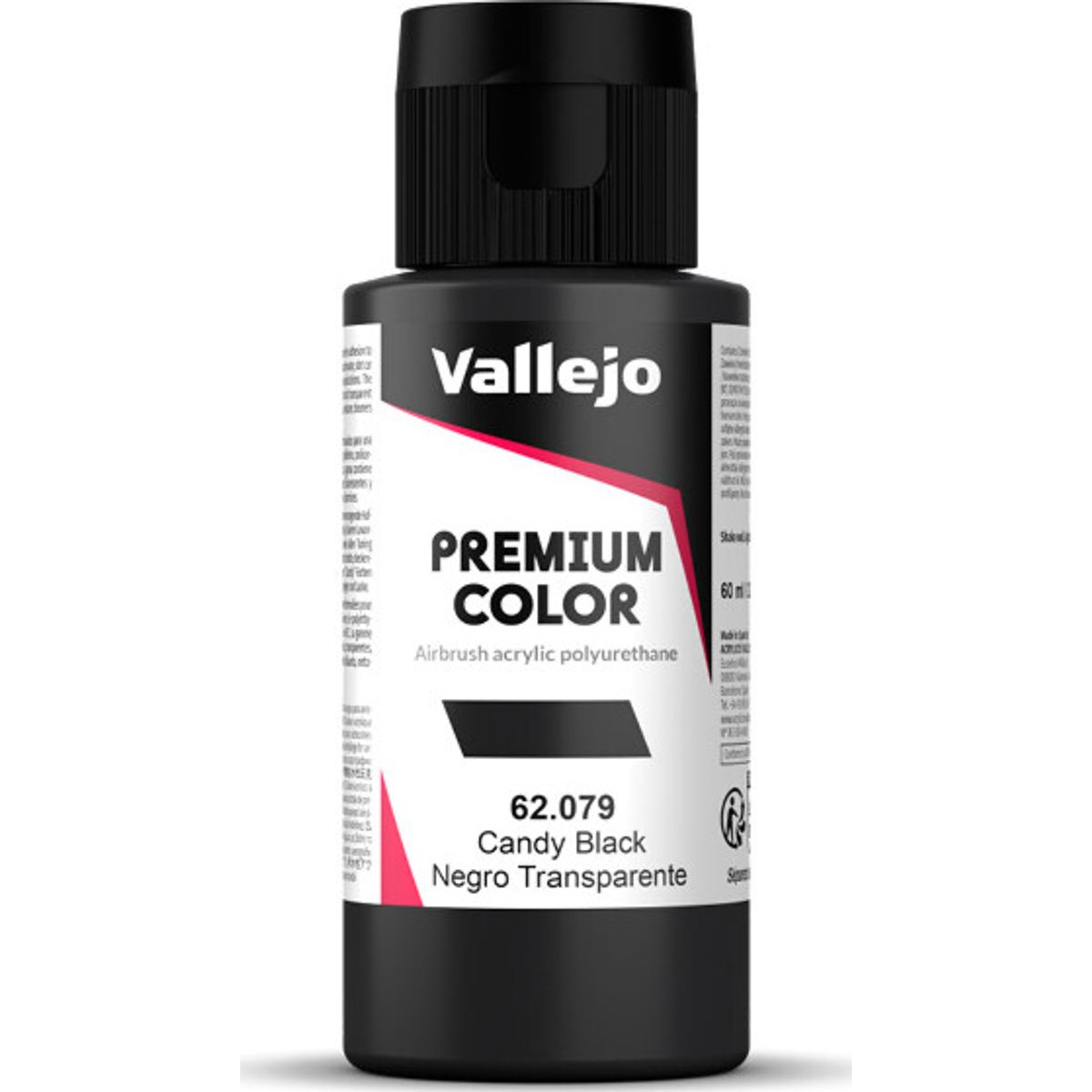 Vallejo - Premium Airbrush Maling - Candy Black 60 Ml