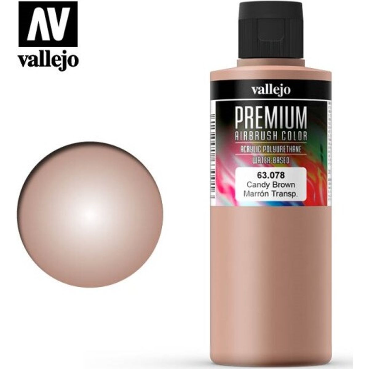 Vallejo - Premium Airbrush Maling - Candy Brown 200 Ml