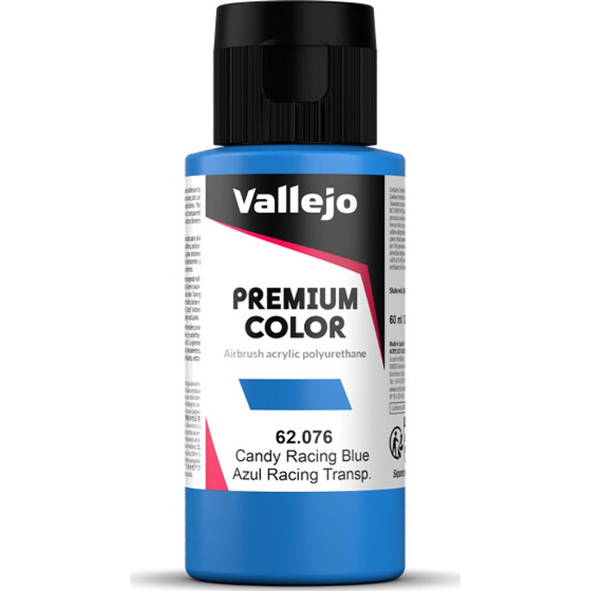 Vallejo - Premium Airbrush Maling - Candy Racing Blue 60 Ml