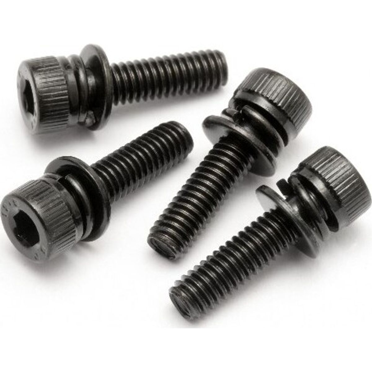 Cap Head Screw M4x15mm With Washer (4pcs) - Hp15479 - Hpi Racing