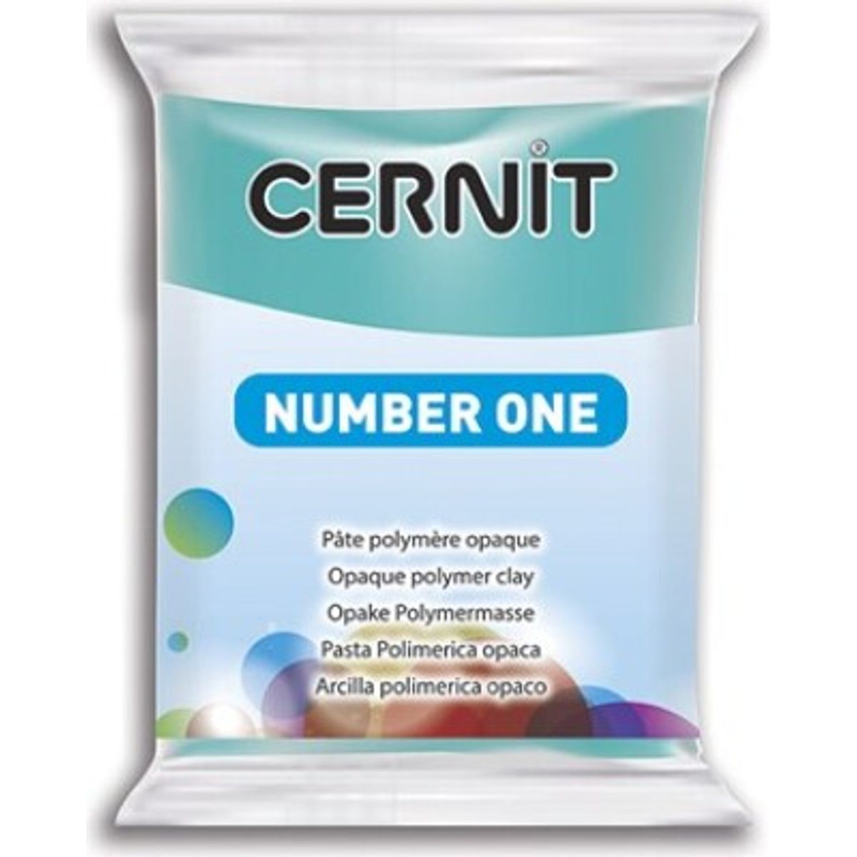 Cernit - Ler - Number One - Turkis Blå - 280 - 56 G