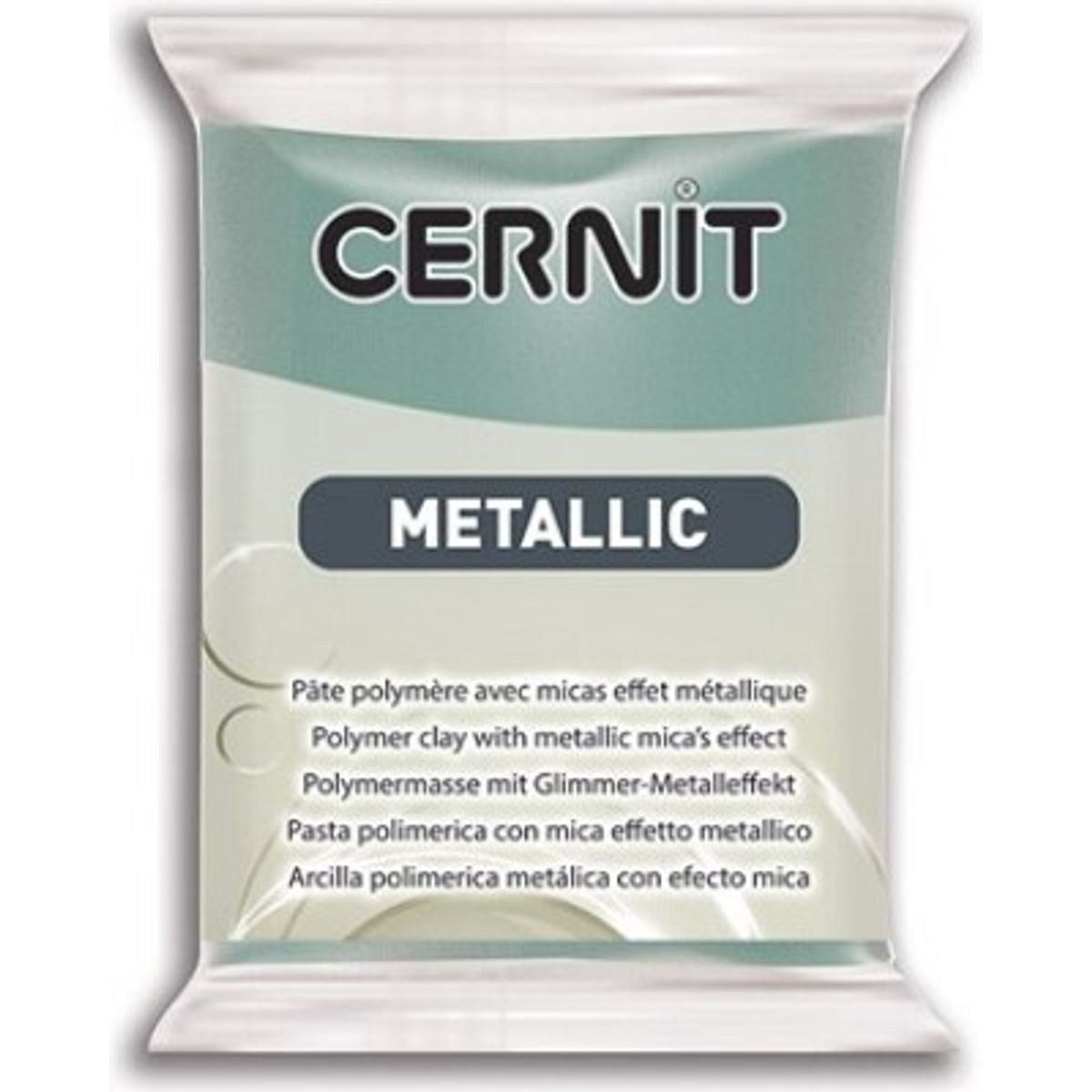 Cernit - Ler - Metallic - Turkis Guld - 054 - 56 G