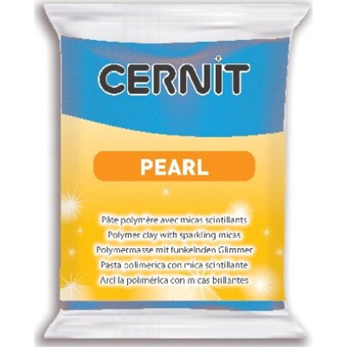 Cernit - Ler - Pearl - Perlemor Blå - 200 - 56 G