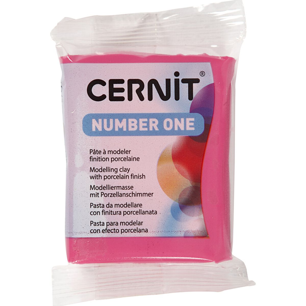 Cernit - Ler - Number One - Hindbær - 481 - 56 G