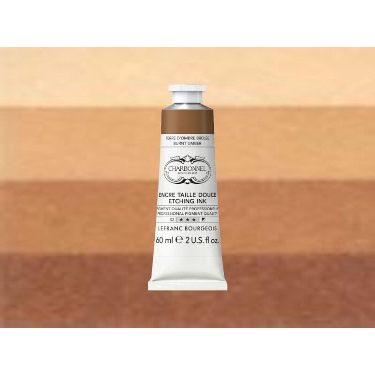 Charbonnel - Etching Ink - Tryksværte - Burnt Umber 60 Ml