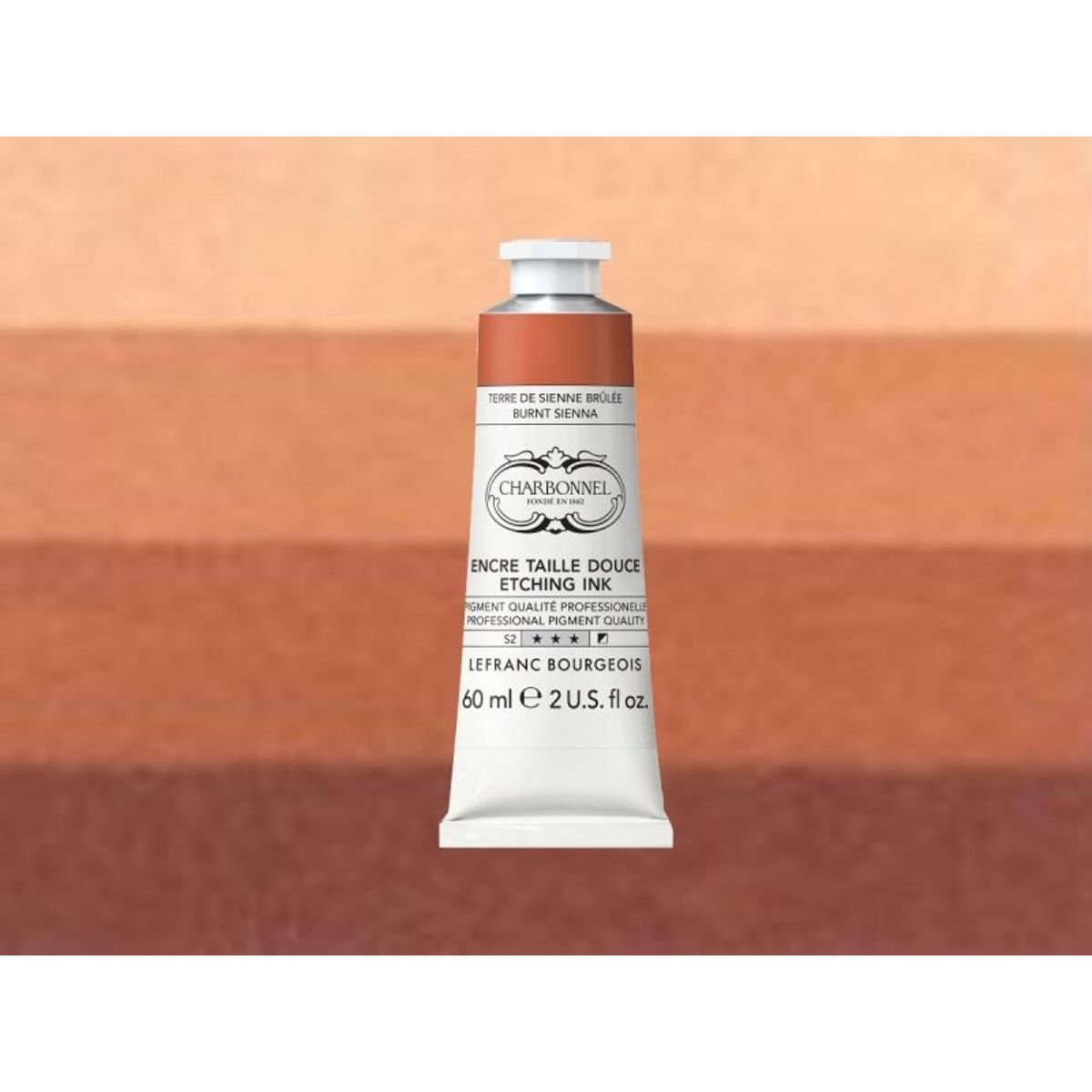 Charbonnel - Etching Ink - Tryksværte - Burnt Sienna 60 Ml