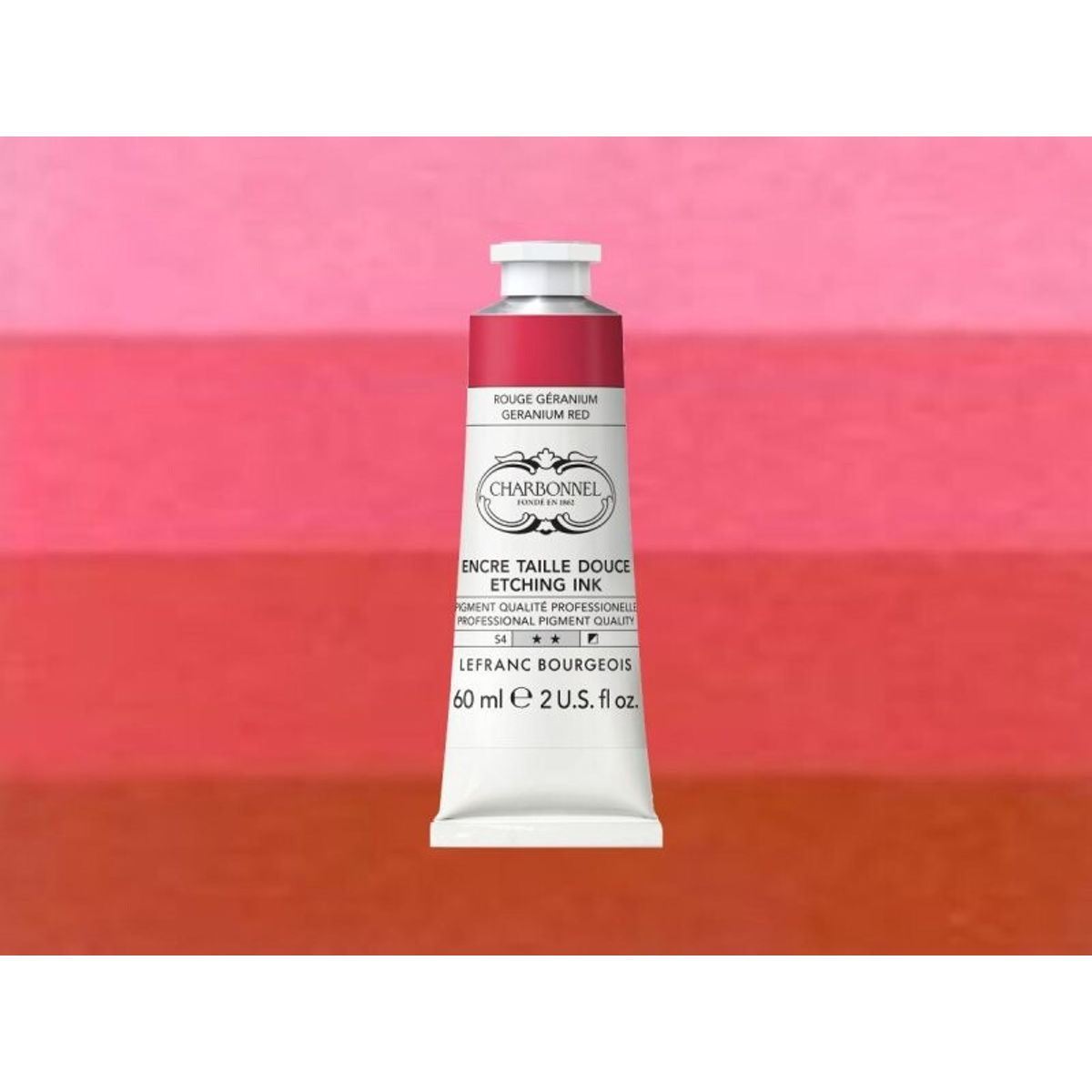 Charbonnel - Etching Ink - Tryksværte - Geranium Red 60 Ml