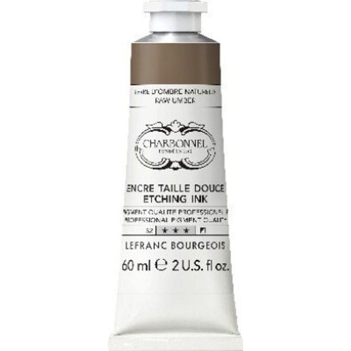 Charbonnel - Etching Ink - Tryksværte - Raw Umber 60 Ml