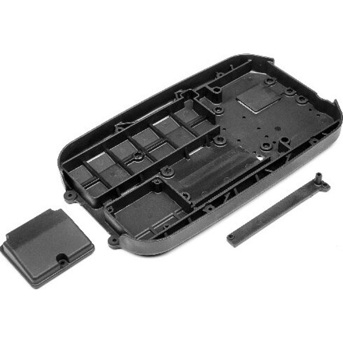 Chassis Tub W/reciever Box Lid & Wire Cover - Mv29026 - Maverick Rc