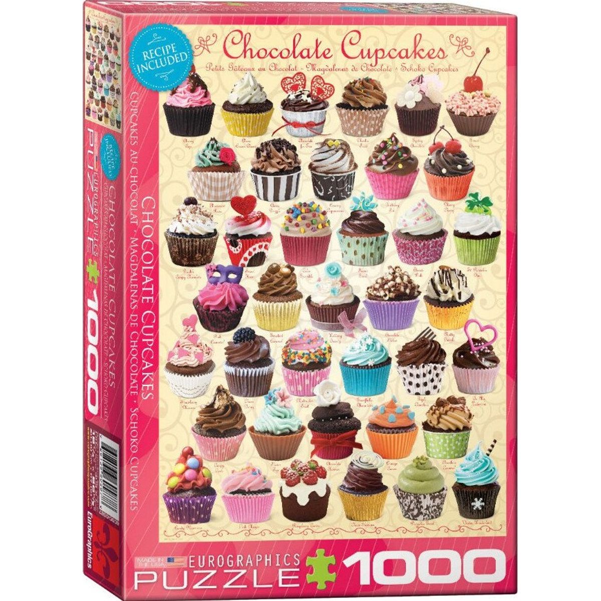 Puslespil Med 1000 Brikker - Cupcakes