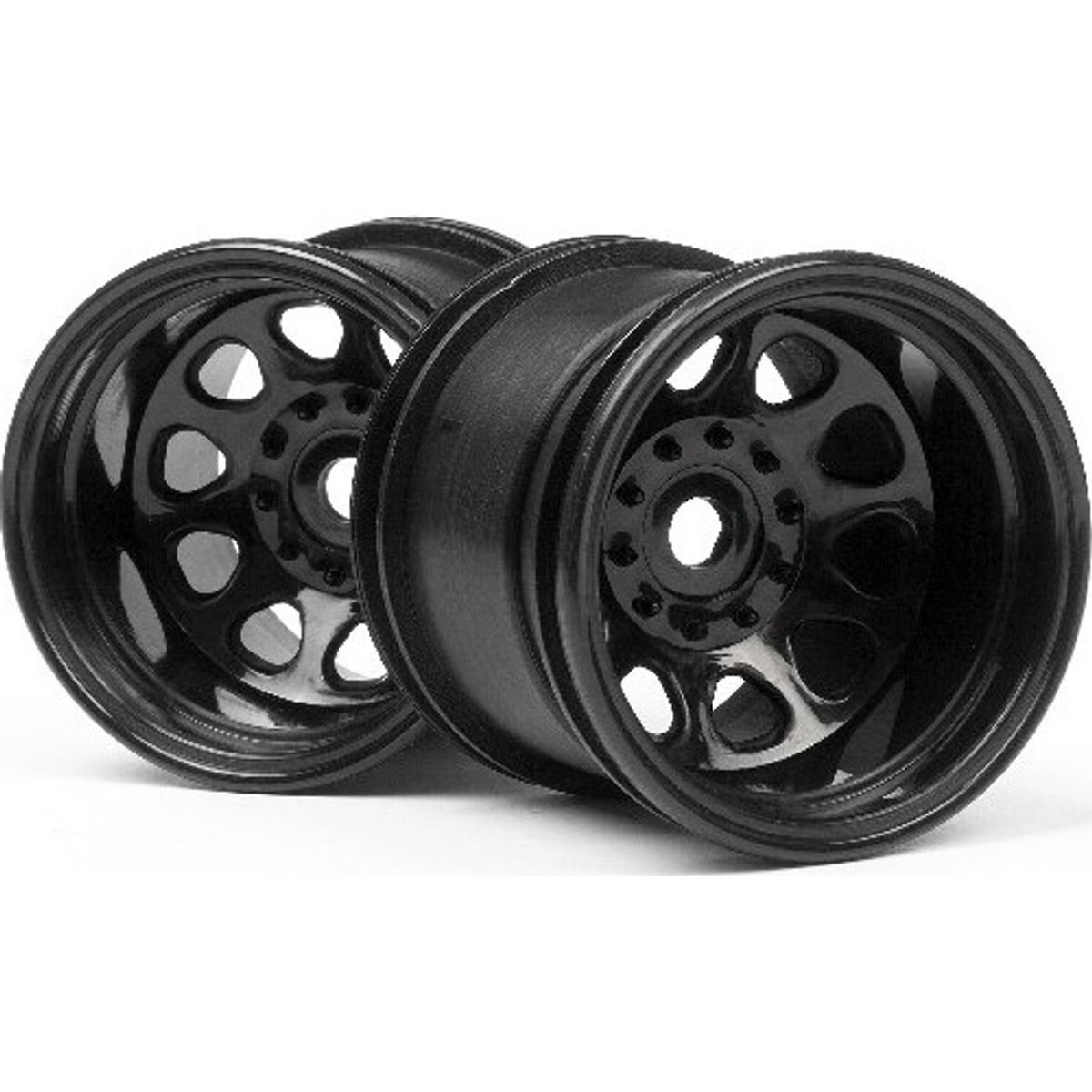 Classic King Wheel Black (2.2in/2pcs) - Hp3061 - Hpi Racing