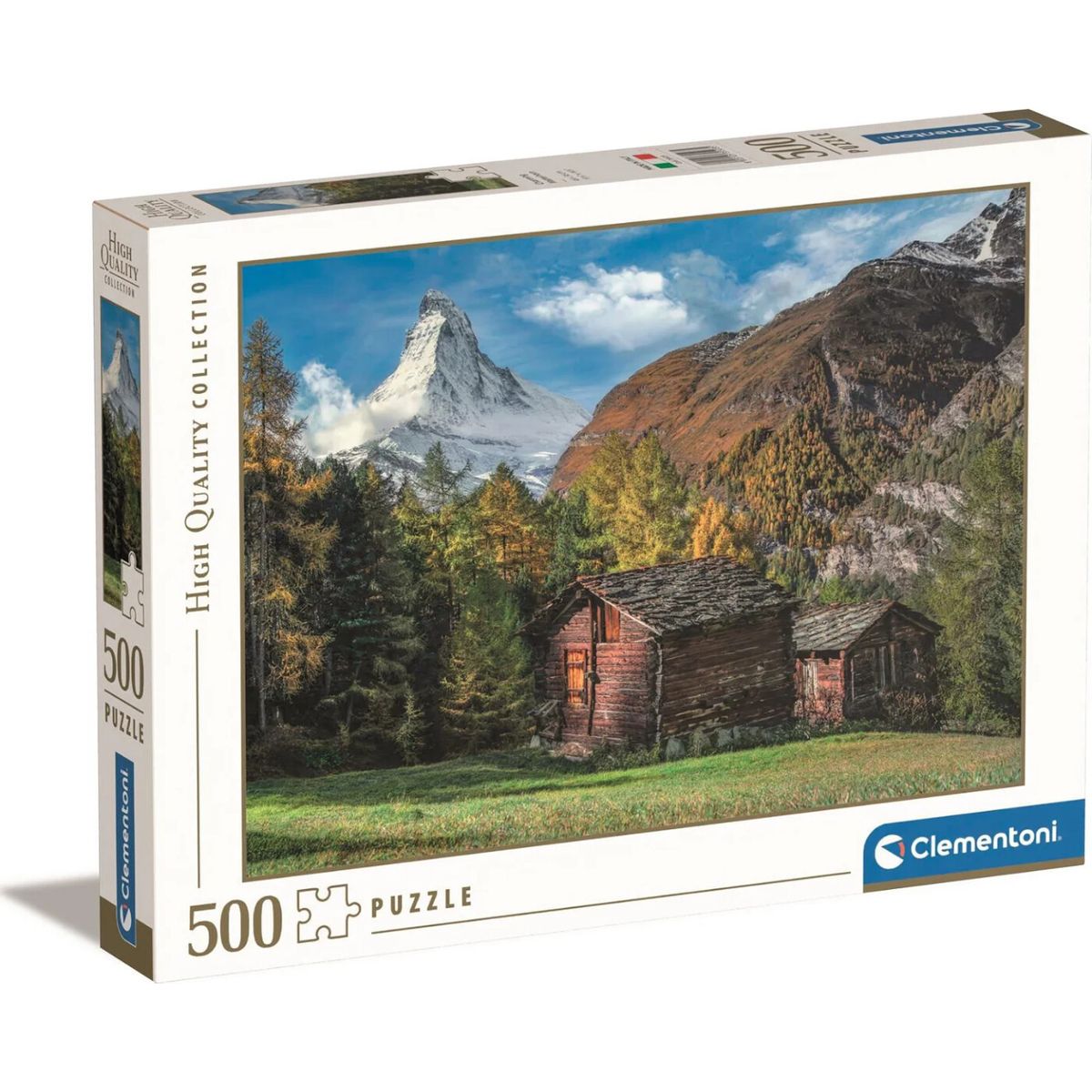 Clementoni Puslespil - Matterhorn - High Quality - 500 Brikker