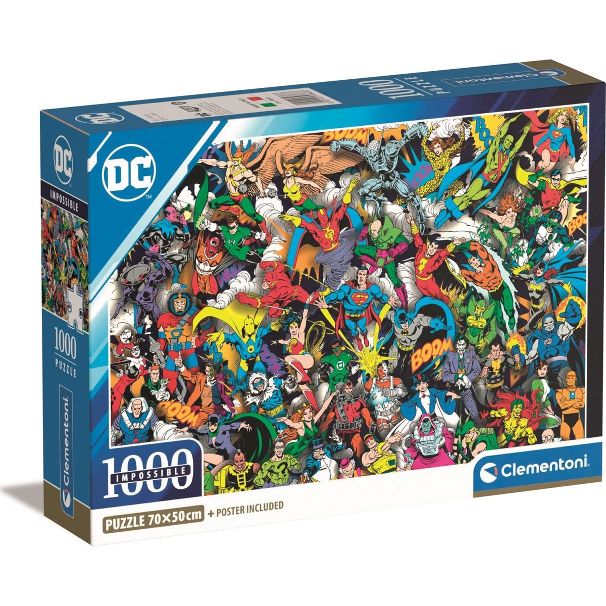 Clementoni Puslespil - Justice League - Impossible Dc Comics - 1000 Brikker