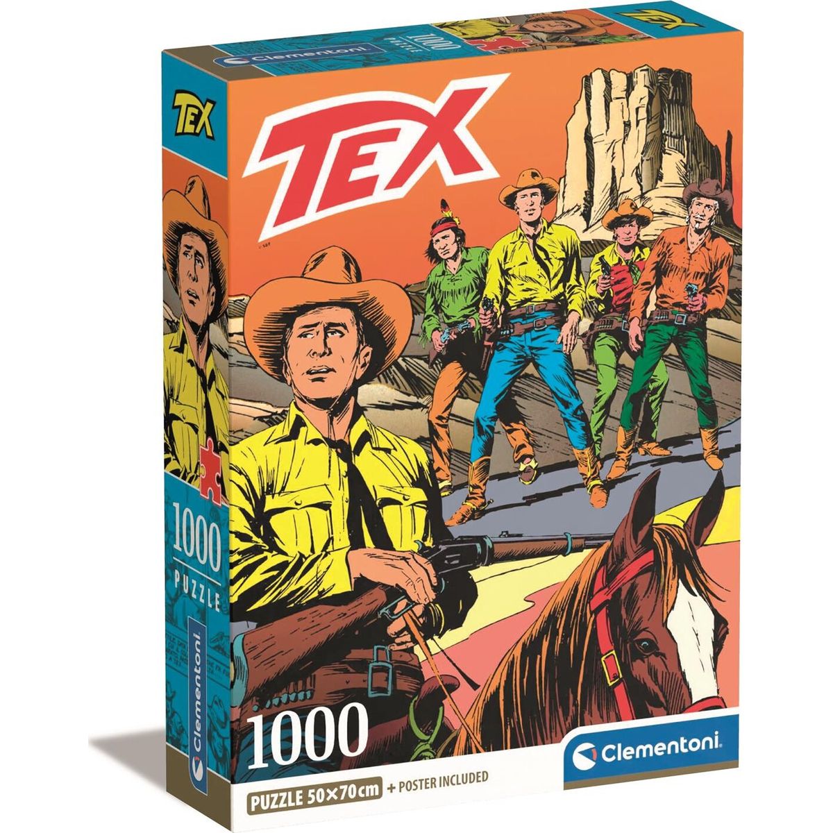 Clementoni Puslespil - Tex - 1000 Brikker