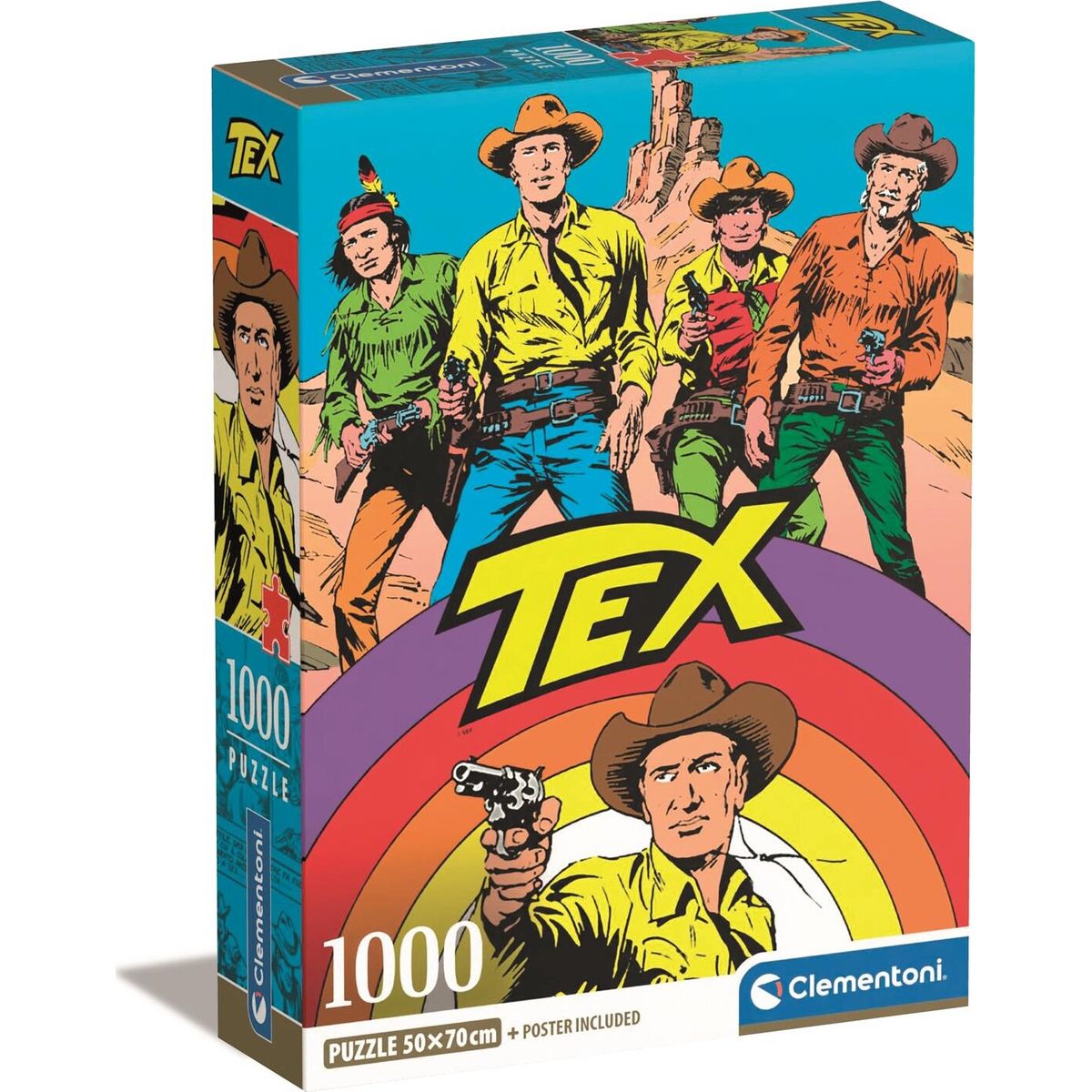 Clementoni Puslespil - Tex - 1000 Brikker