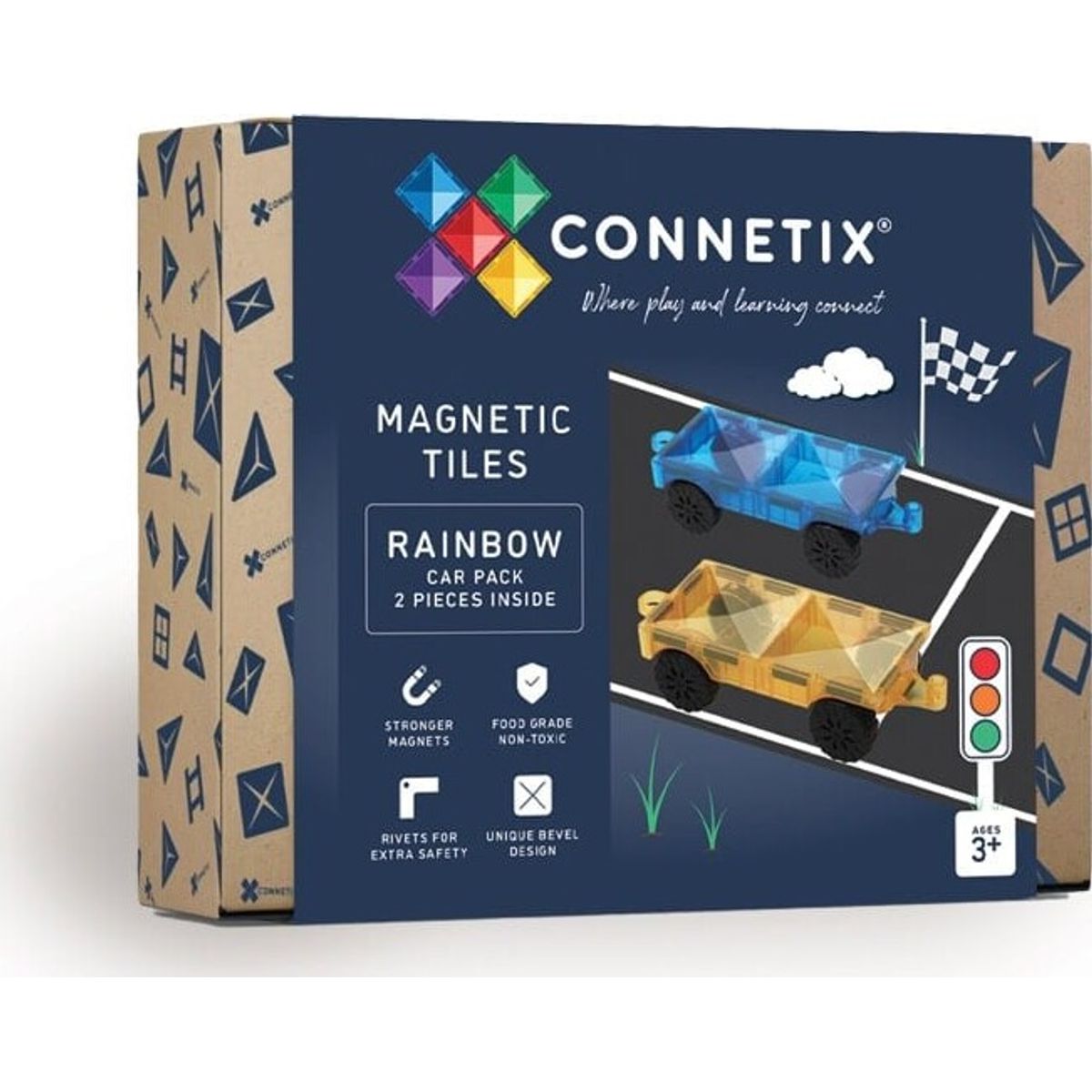 Connetix - Car Pack - Magnetbiler 2 Stk. - (ct-r-00002-ca)