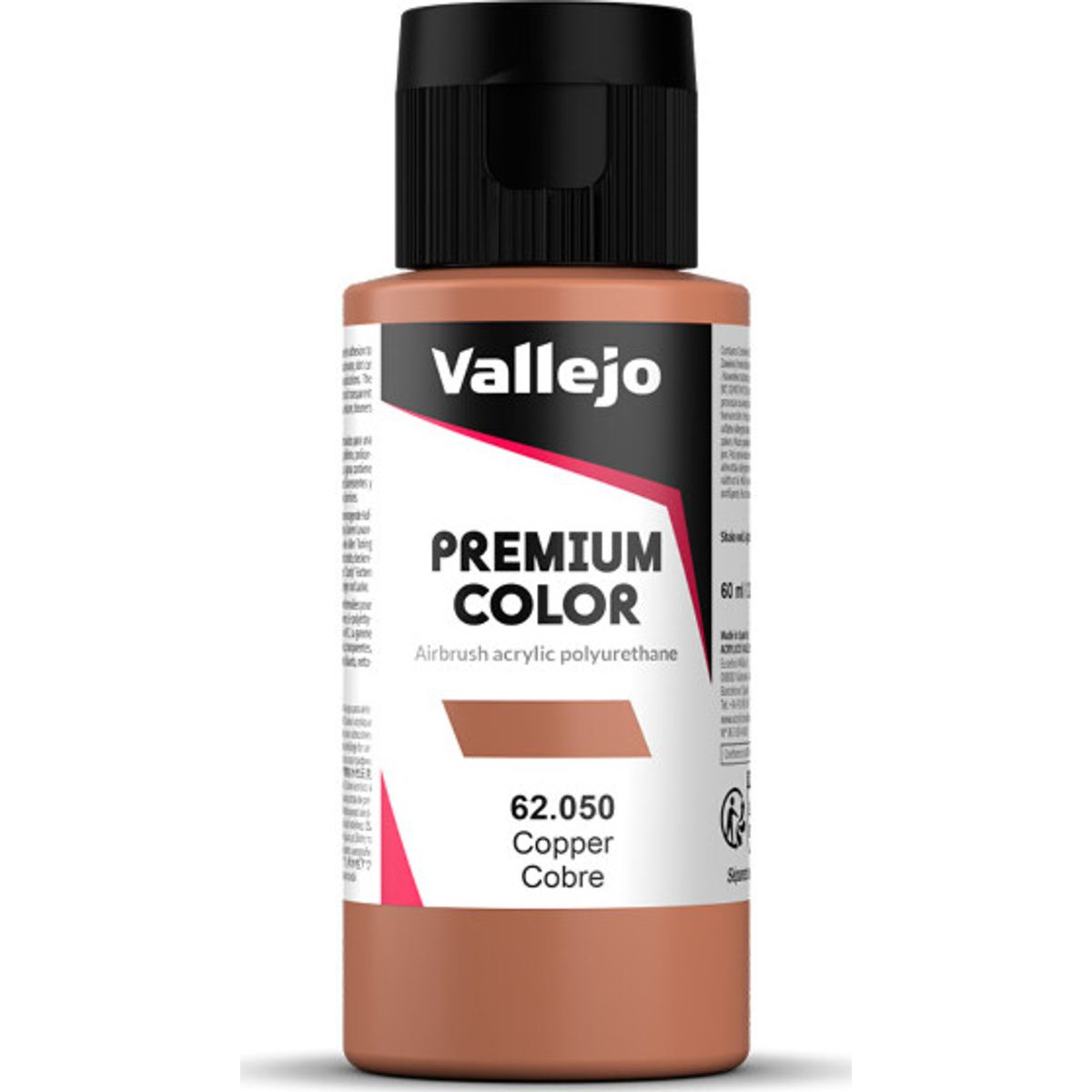 Vallejo - Premium Airbrush Maling - Copper 60 Ml