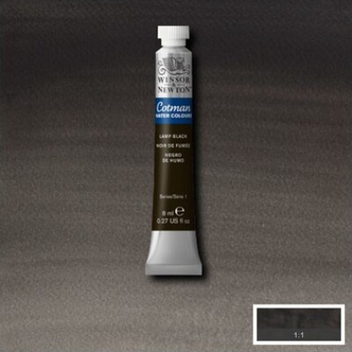 Winsor & Newton - Cotman Watercolour - 8 Ml - Lampe Sort