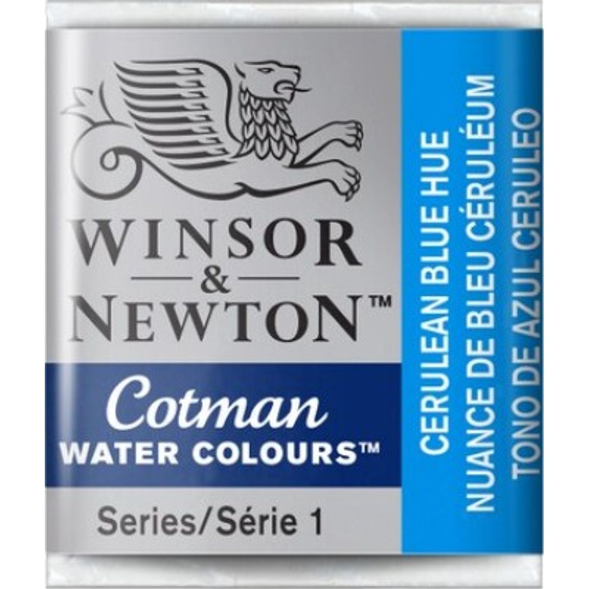 Winsor & Newton - Cotman Watercolour - 1/2 Pan - Cerulean Blå