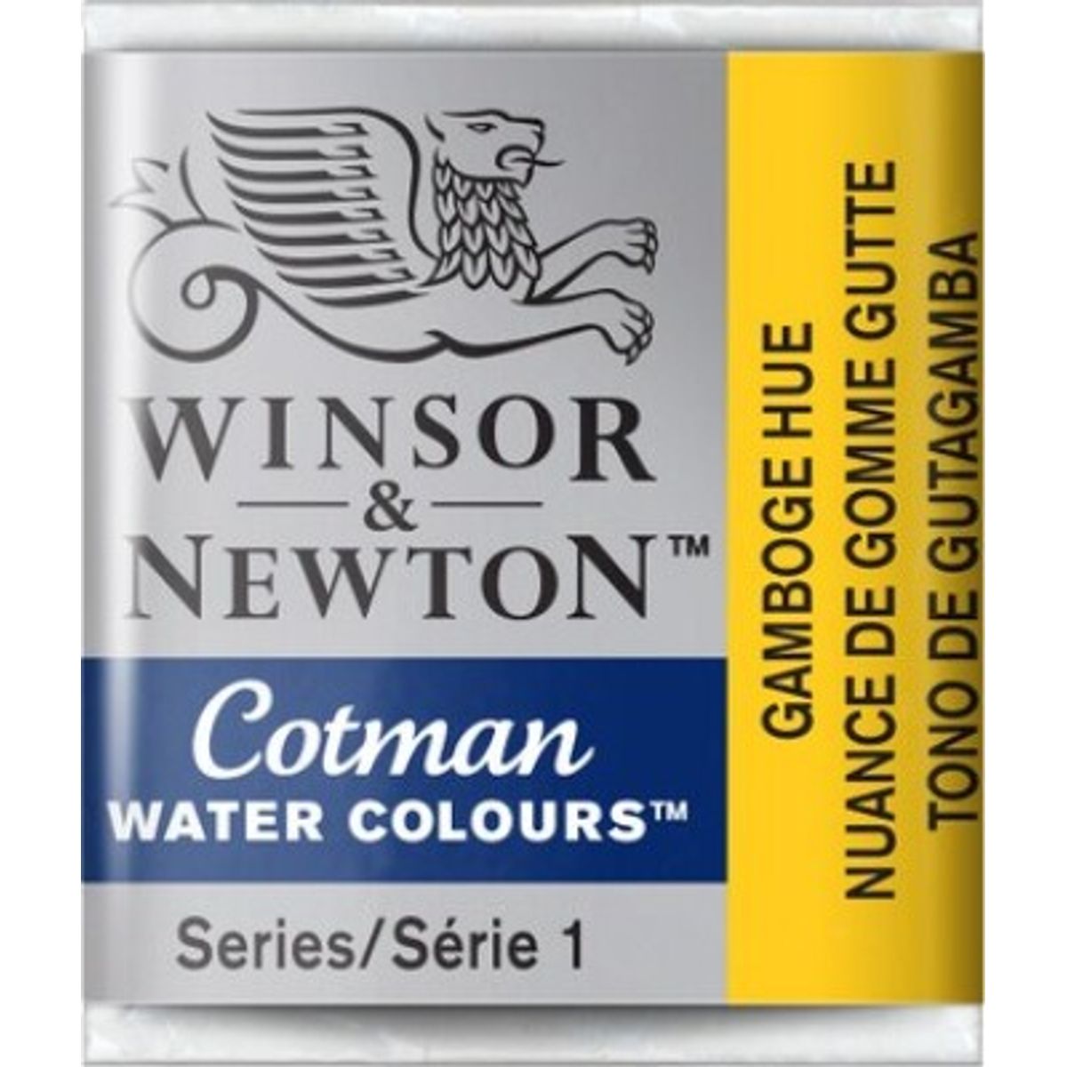 Winsor & Newton - Cotman Watercolour - 1/2 Pan - Gamboge Gul