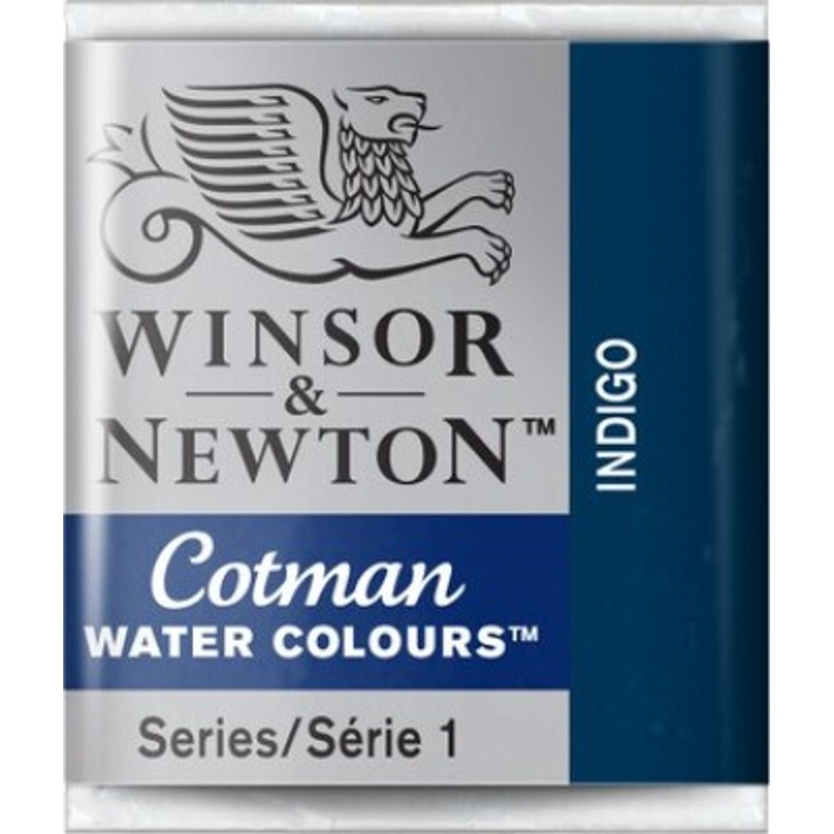 Winsor & Newton - Cotman Watercolour - 1/2 Pan - Indigo Blå