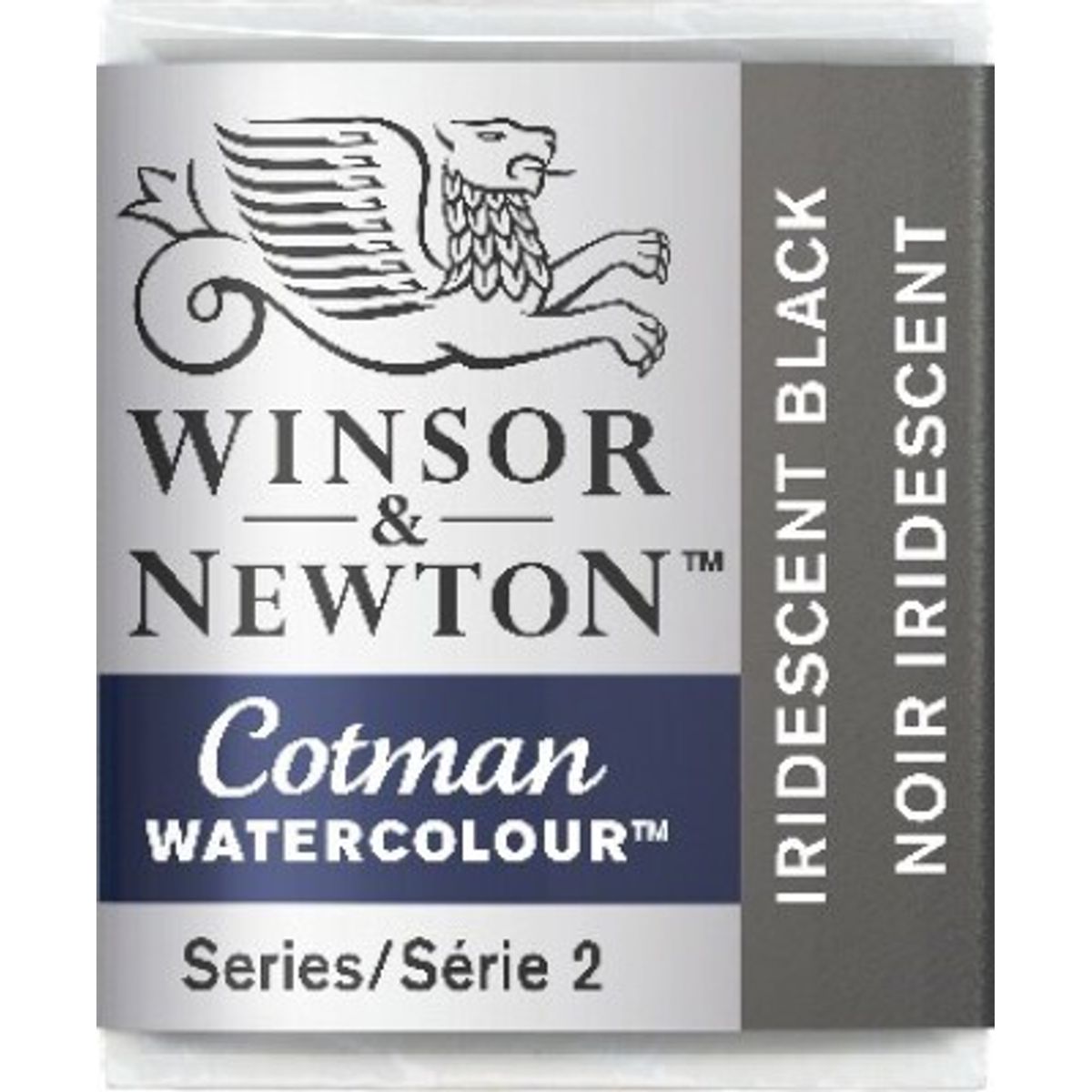 Winsor & Newton - Cotman Watercolour - 1/2 Pan - Iriserende Sort