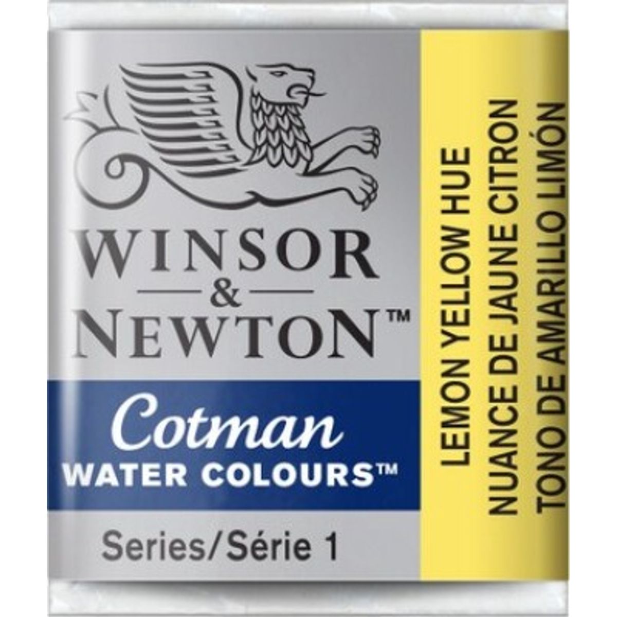 Winsor & Newton - Cotman Watercolour - 1/2 Pan - Citron Gul