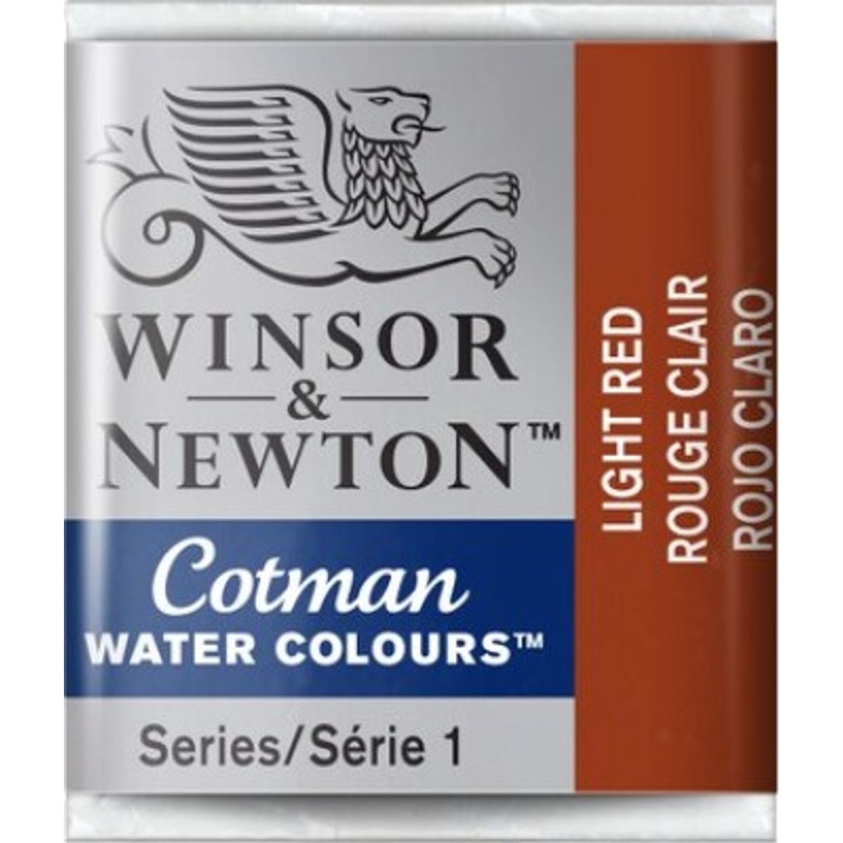 Winsor & Newton - Cotman Watercolour - 1/2 Pan - Lys Rød