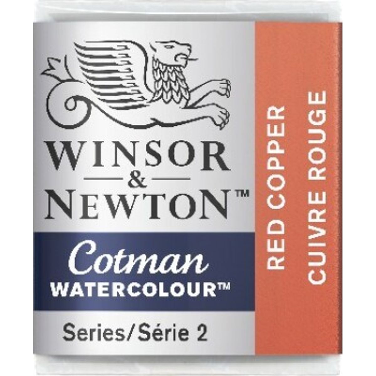 Winsor & Newton - Cotman Watercolour - 1/2 Pan - Rød Kobber