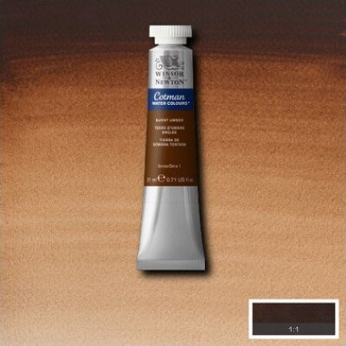 Winsor & Newton - Cotman Watercolour - 21 Ml - Brændt Umbra