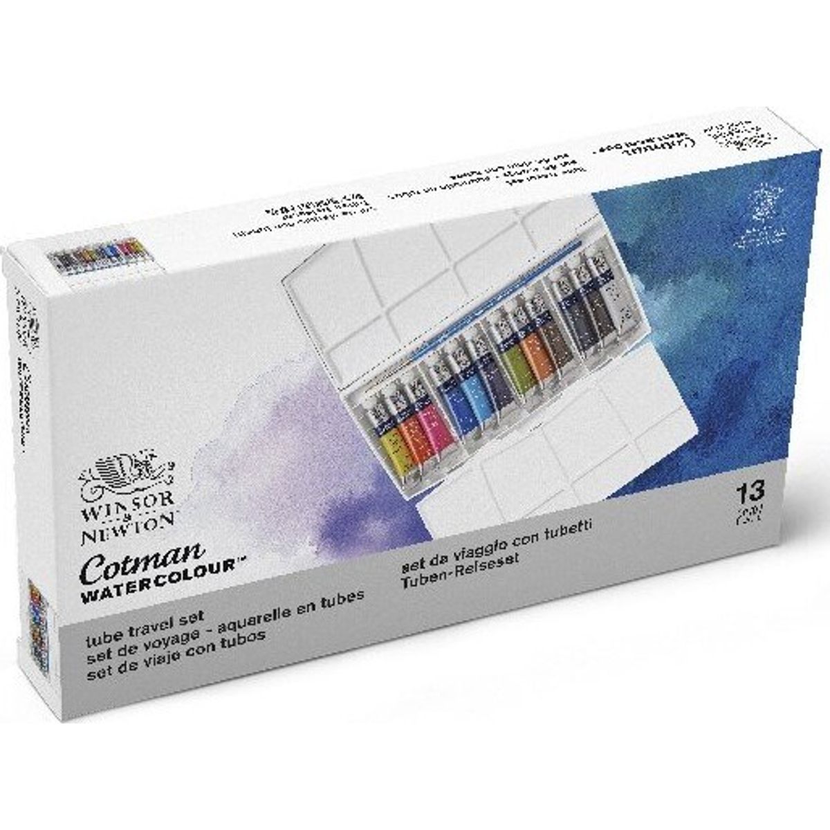 Winsor & Newton - Akvarelfarve Sæt Med 13 Dele - Tube Travel